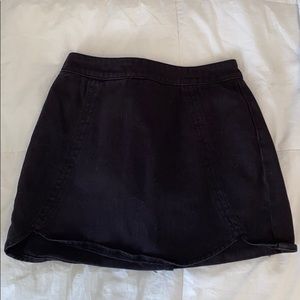 black denim skirt